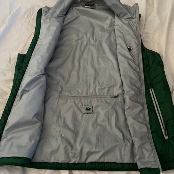 Men's L REI 2-tone packable vest - Picture 5 of 7